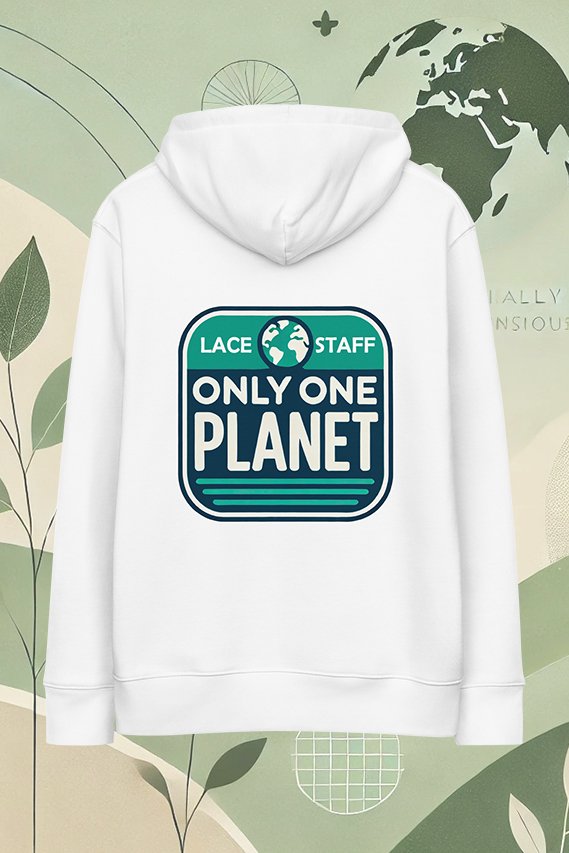 SUDADERA BLANCA ONLY ONE PLANET